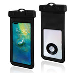 Black Universal Floating Waterproof Phone Case for Beach & Diving up to 6.2"