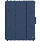 Blue - NILLKIN Bumper Pro iPad 10.2 Leather Case - Slide Camera Cover & Pencil Holder - BeezSpeed