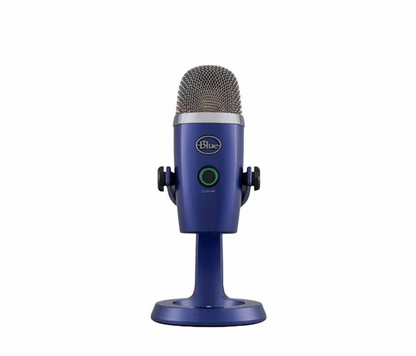 Compact and powerful Blue Yeti Nano USB microphone with high-quality sound for podcasting, gaming, and streaming.