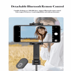 Portable Pro360 Selfie Stick with Adjustable Clamp, Tripod, and Detachable Bluetooth Remote