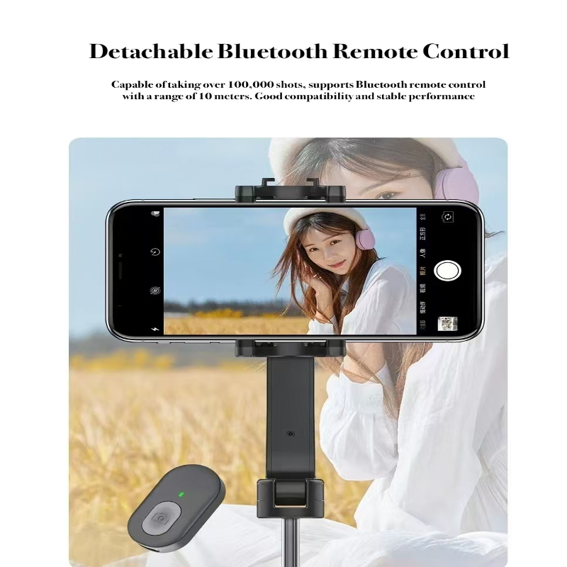 Portable Pro360 Selfie Stick with Adjustable Clamp, Tripod, and Detachable Bluetooth Remote