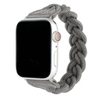 Braided Stretch Nylon  Apple Watch – Stretchy Double-Weave | Black