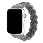 Braided Stretch Nylon  Apple Watch – Stretchy Double-Weave | Black
