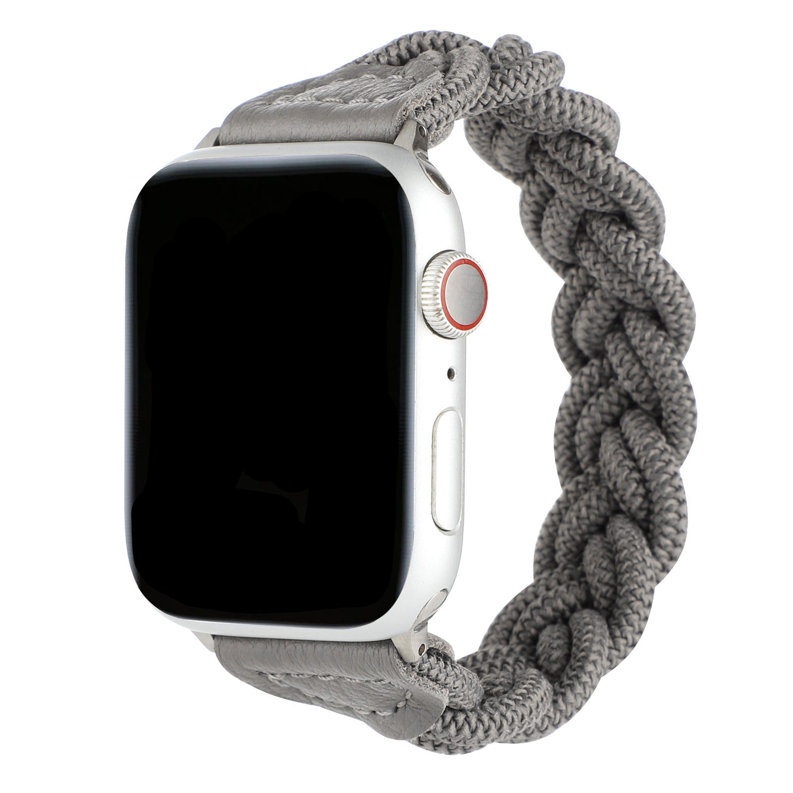 Braided Stretch Nylon  Apple Watch – Stretchy Double-Weave | Black