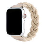 Braided Stretch Nylon  Apple Watch – Stretchy Double| White 