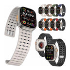 Breathable Magnetic Silicone Strap for Apple Watch Ultra & Series 1–9 | BeezSpeed