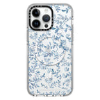 CASETiFY Flower Prints Case for iPhone 13–16 Series | Blue Pearl Floral