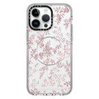 CASETiFY Flower Prints Case for iPhone 13–16 Series | Pink Pearl Floral