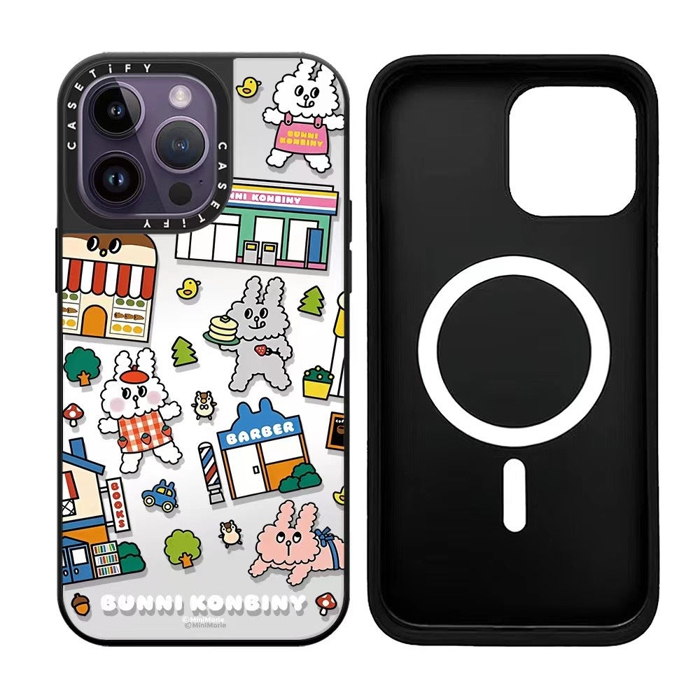CASETiFY Bunny Konbini iPhone Case – Kawaii Japan-Inspired Design | Bunny Town Mirror