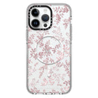 CASETiFY Flower Prints Case for iPhone 13–16 Series | Pink Pearl Floral