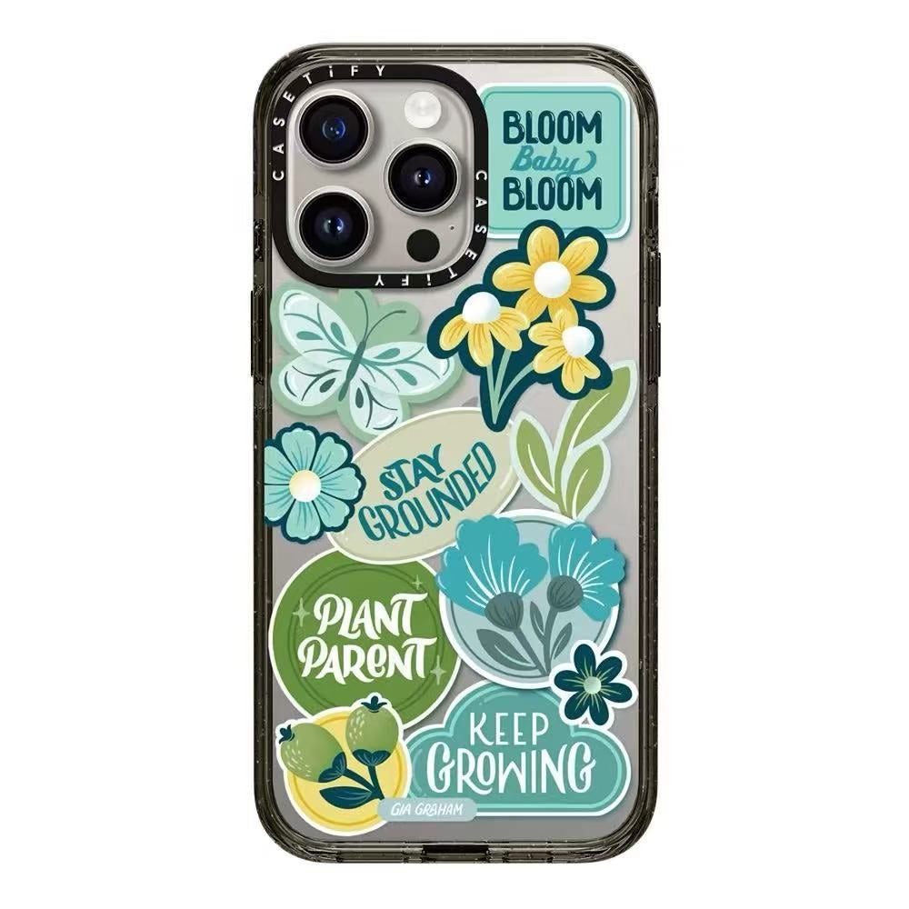 CASETiFY MagSafe BloomButterfly iPhone 14 to 16 Cases – Vibrant Floral Revival | Botanic Garden