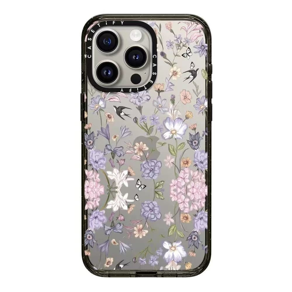 CASETiFY MagSafe BloomButterfly iPhone 14 to 16 Cases – Vibrant Floral Revival | Lavender Bliss