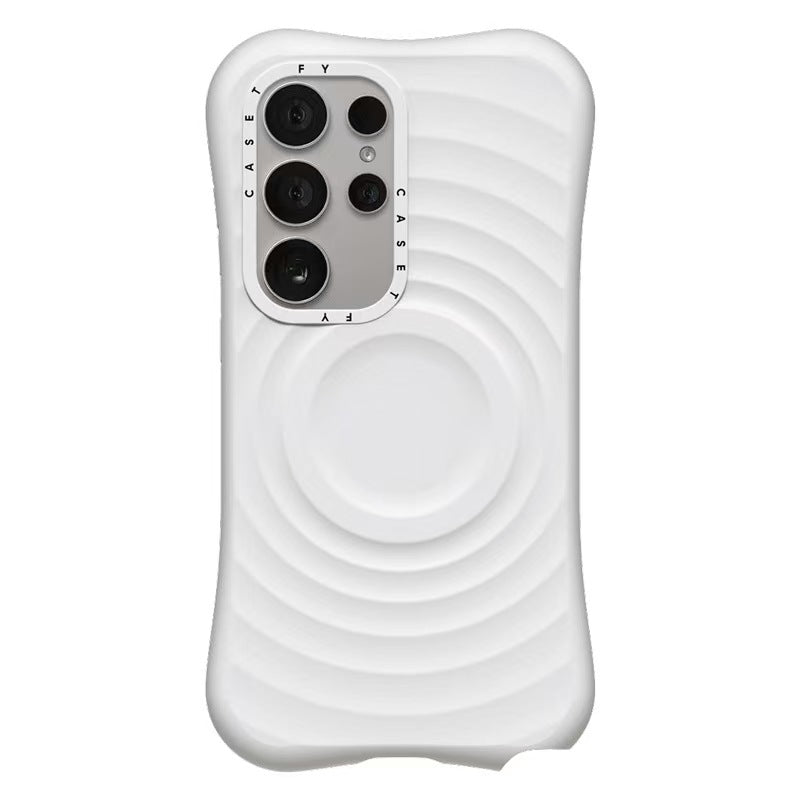 CASETiFY Ripple MagSafe Case – Shockproof & Textured | White