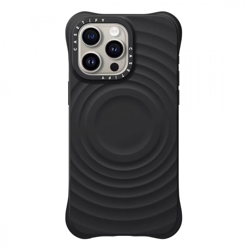 CASETiFY WaveGrip MagSafe iPhone Case – Shockproof Silicone | Black