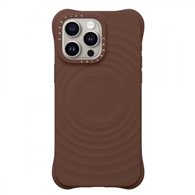 CASETiFY WaveGrip MagSafe iPhone Case – Shockproof Silicone | Brown