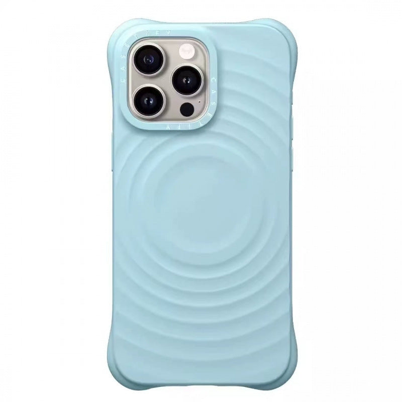 CASETiFY WaveGrip MagSafe iPhone Case – Shockproof Silicone | Light Blue