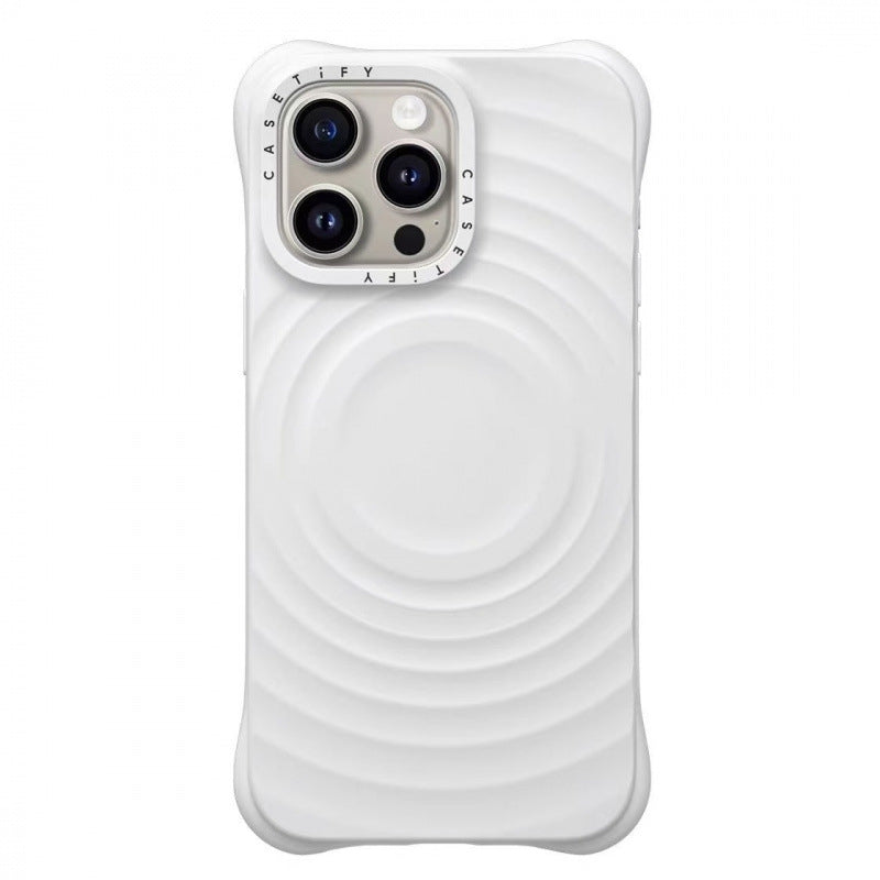 CASETiFY WaveGrip MagSafe iPhone Case – Shockproof Silicone | White