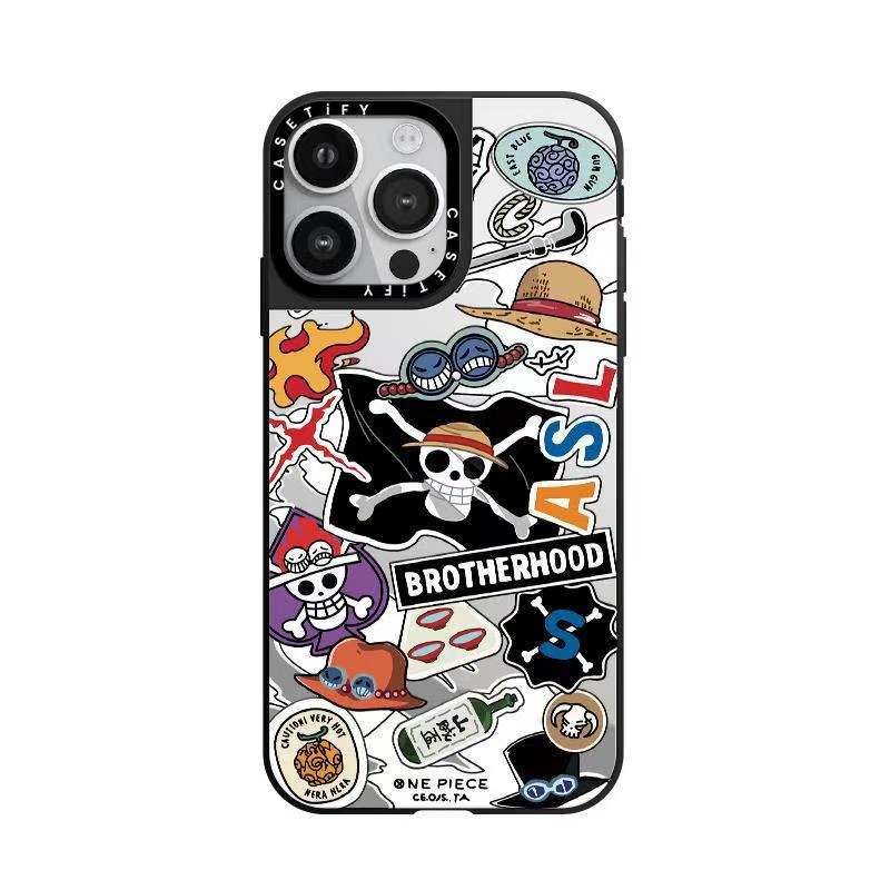 CASETiFY iPhone 12-16 Brotherhood Anime Mirror Case – Soft Silicone Cover Shell | Acrylic Edition Case