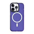CASETiFy iPhone 13-16 Transparent Carbon Fiber Shockproof | MagSafe | Purple