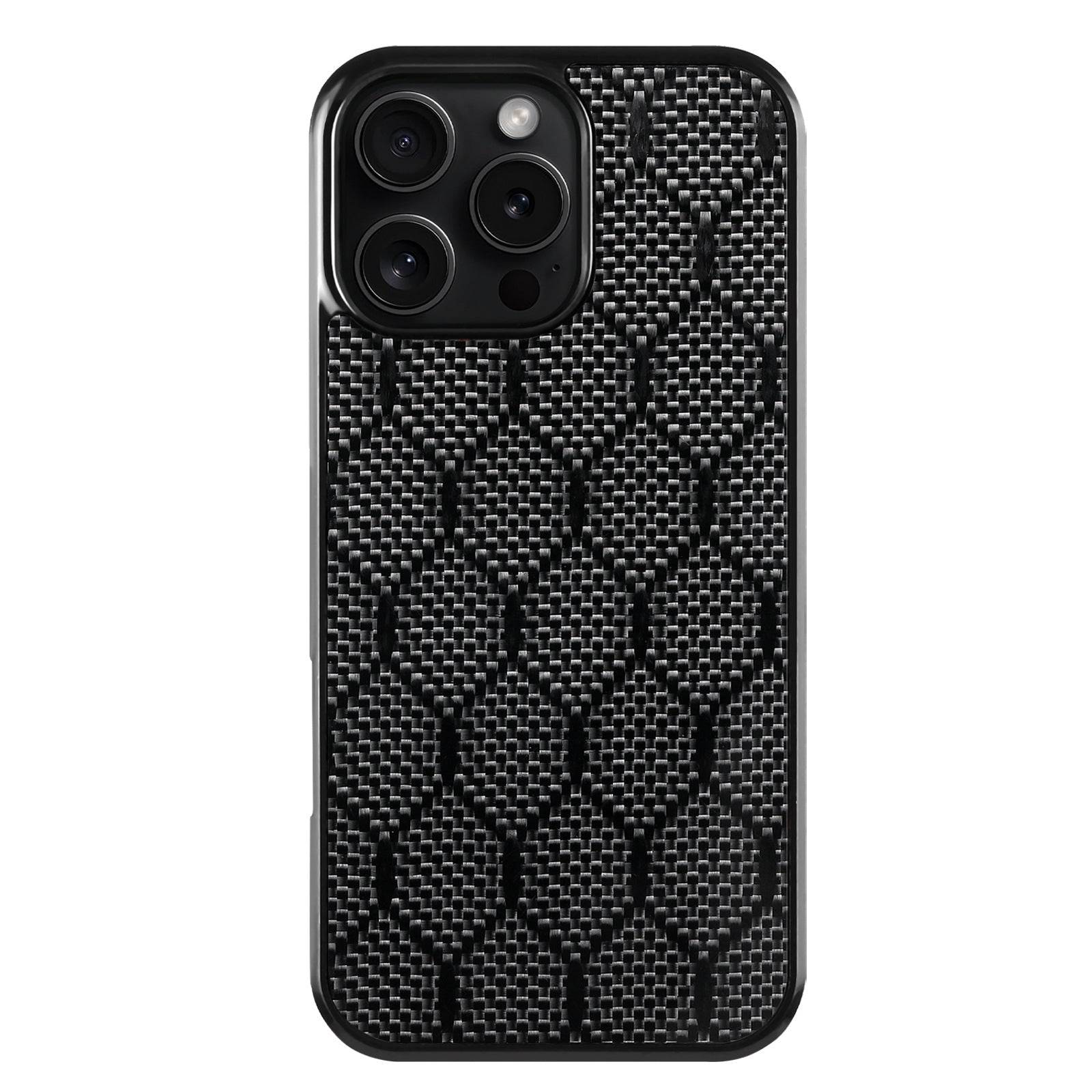 Carbon Fiber Twill Armor iPhone Case 13–16 MagSafe | Honeycomb