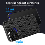 Carbon Fiber Twill Armor iPhone Case 13–16 MagSafe | Front and Back Protection