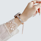 Crystal Bling Metal Strap for Apple Watch – Rhinestone Bracelet | Gold