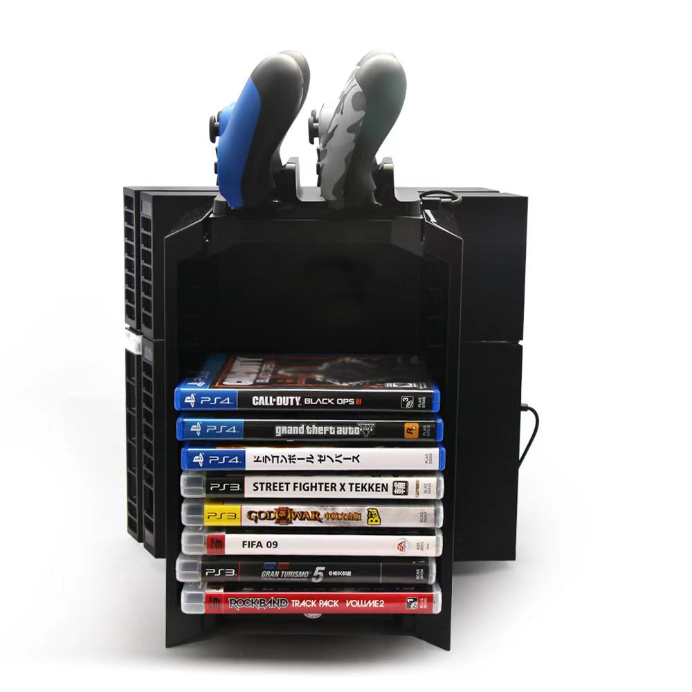 DOBE Multi-Functional PS4 Storage Stand with Cooling & Charging - BeezSpeed