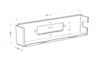 PS4 Wall Mount Stand - Easy Access to Ports and Buttons, Space-Saving Design