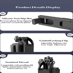 Deep Space Black ES-B181 Smart Gimbal - Adjustable and Stable for Content Creation