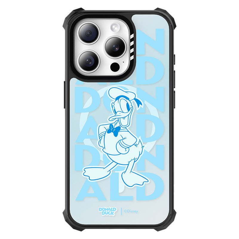 Donald Duck Boom! Cartoon Armor MagSafe Case for iPhone – Shockproof | Letters