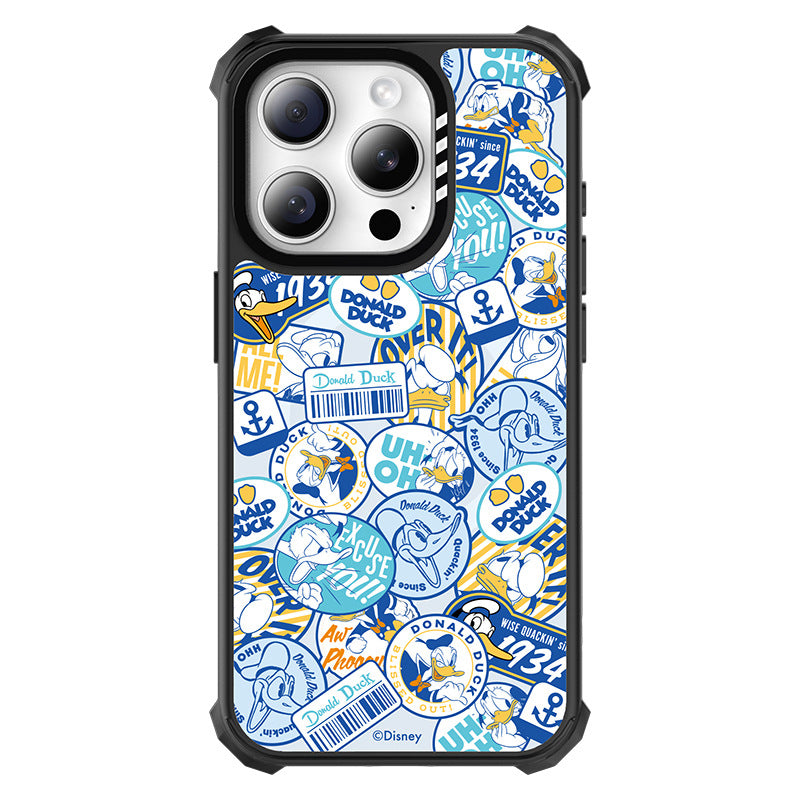 Donald Duck Boom! Cartoon Armor MagSafe Case for iPhone – Shockproof | Stamp