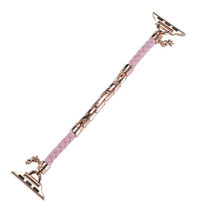 Dressy Slim Bracelet Band Strap iWatch Series 1–10 & Ultra (40–49mm) | Pink