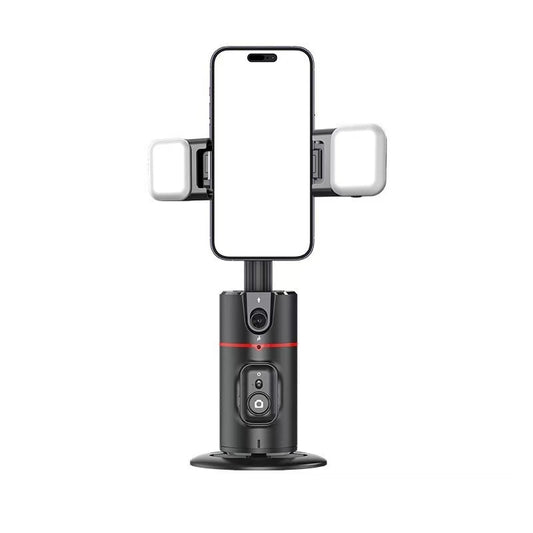 P02 Tripod with 360° AI Tracking, Dual Lights
