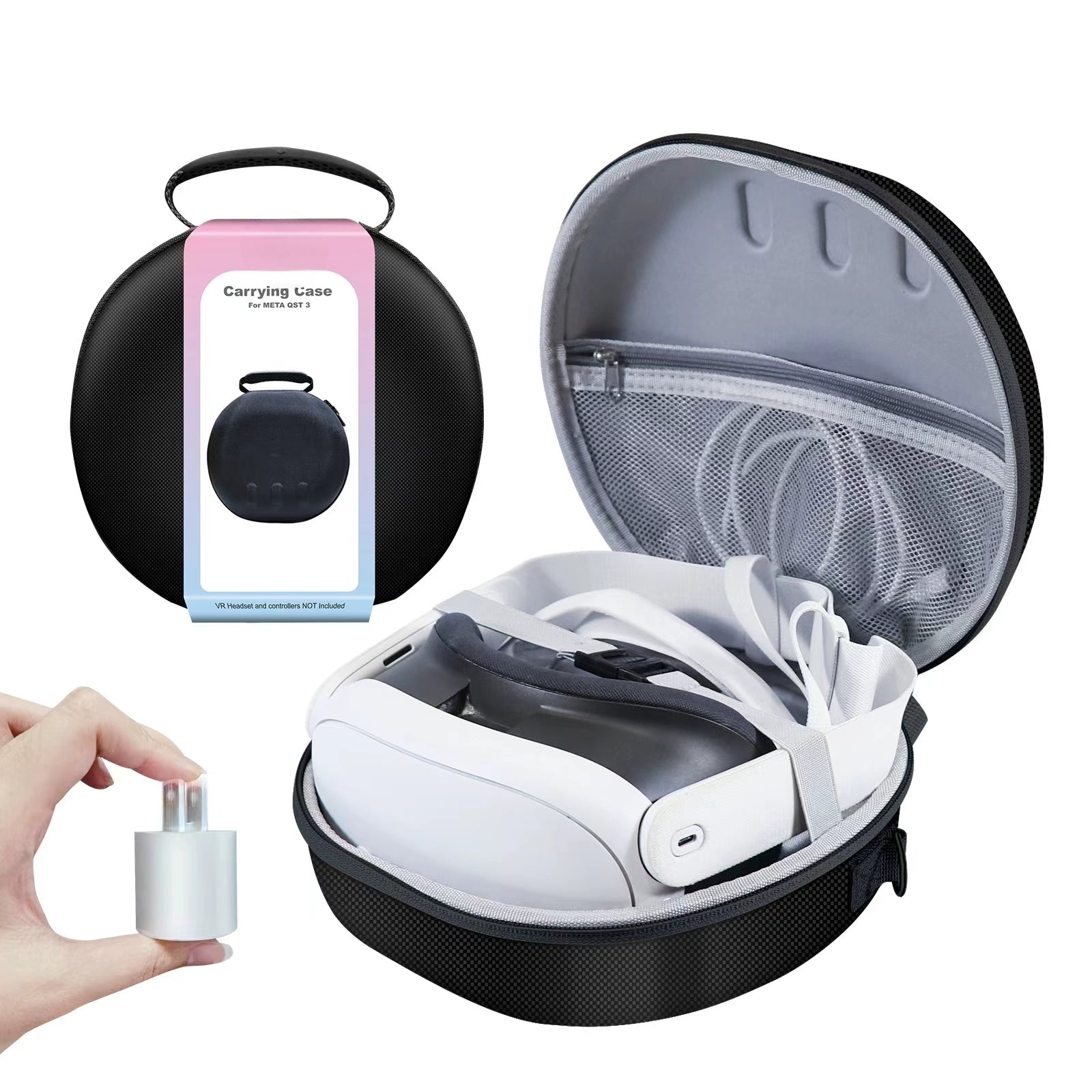 EVA Hard Case for Meta Quest 3 - Portable & Shockproof with Strap - BeezSpeed