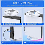 Durable Stand for PlayStation 5 Slim with Easy To Install