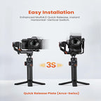 Fast Accurate Hohem iSteady MT2 3-Axis Gimbal Stabilizer | Camera/Smartphone [OLED] - BeezSpeed