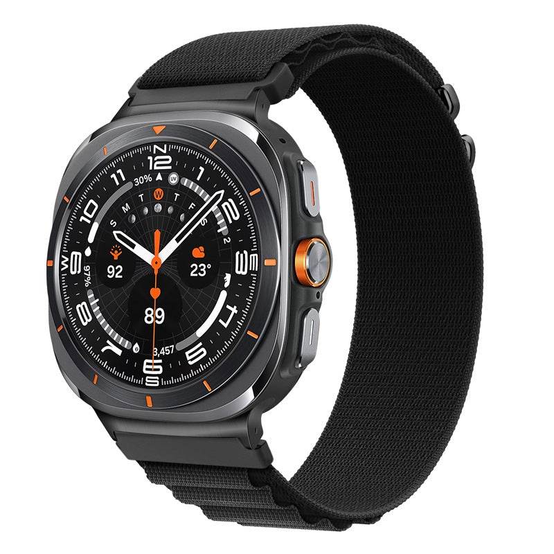 Elastic G-Hook Band Compatible with Samsung Galaxy Watch Ultra 47mm - Black