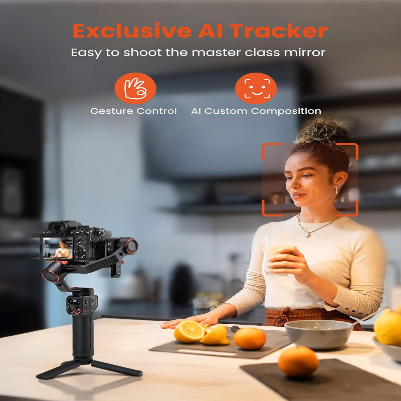 Exclusive Gesture Control Hohem iSteady MT2 Kit Gimbal 3-Axis Stabilizer | AI Tracker & Light - BeezSpeed