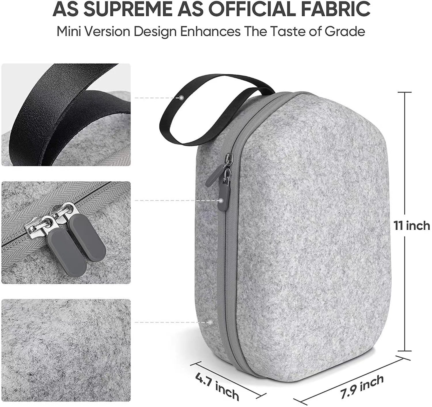 Fabric Meta Quest 2 ProShield VR Hard Case - Portable Storage Bag _ BeezSpeed
