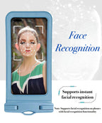 Face Recognition Universal Floating Waterproof Phone Case for Beach & Diving up to 6.2"