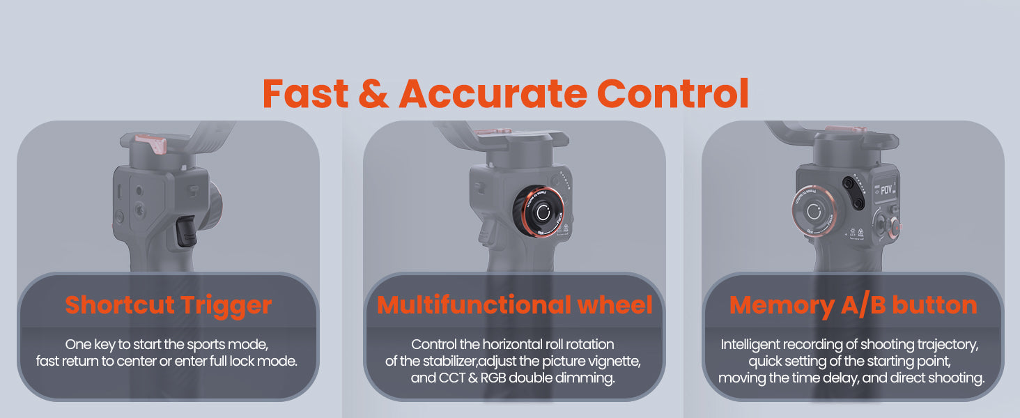 Intuitive Controls: Includes Multi-Function Wheel, Memory A/B Button, Quick Trigger, And OLED Display For Professional-Level Shooting.