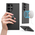 Finger Stand Case Galaxy S24/S25 – Kickstand Holder | MagSafe Black