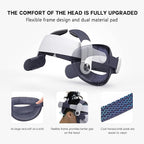 Magnetic quick-release BOBOVR M2 Pro head strap with 50:50 weight balance and additional power for Quest 2.