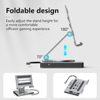 Foldable Design 9-in-1 Type-C Hub & USB Docking Station with 4K60Hz HDMI & TF Card Slot