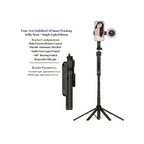 Four-axis stabilized AI smart tracking selfie Stick/Single Light Edition C12 AI Smart Gimbal with 1.8M Tripod - 360° Tracking Selfie Stick - BeezSpeed