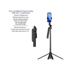 Four-axis stabilized AI smart tracking selfie Stick/No Light Edition C12 AI Smart Gimbal with 1.8M Tripod - 360° Tracking Selfie Stick - BeezSpeed