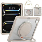 iPad Case with Built-In Stand and Turntable for Typing, Drawing, and Viewing
