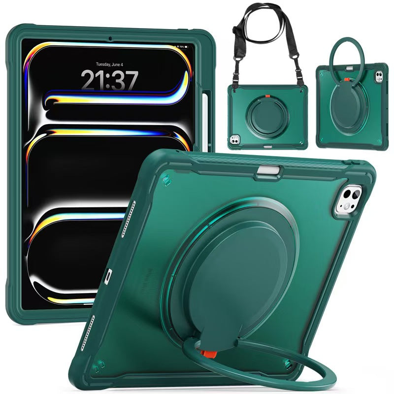 Full-Body Rugged iPad Pro/Air/Mini Case - 360° Kickstand & Shoulder Strap - BeezSpeed