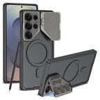 Galaxy S23/S24/S25 Ultra Case, Lens Guard & Shockproof | MagSafe | Black