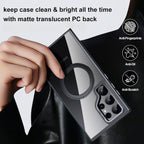 Galaxy Case with Matte Clear Back, Magnetic Ring | MagSafe | Matte Translucent PC Back